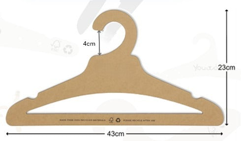Eco-Friendly Sustainable Clothes Hangers – Adult (Pack Sizes 10, 50, 200)