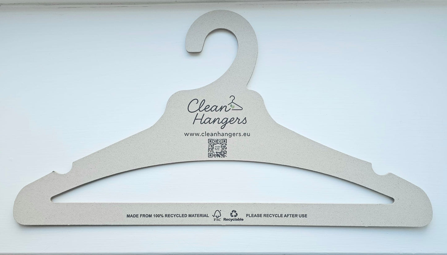 Eco-Friendly Sustainable Clothes Hangers – Adult (Pack Sizes 10, 50, 200)