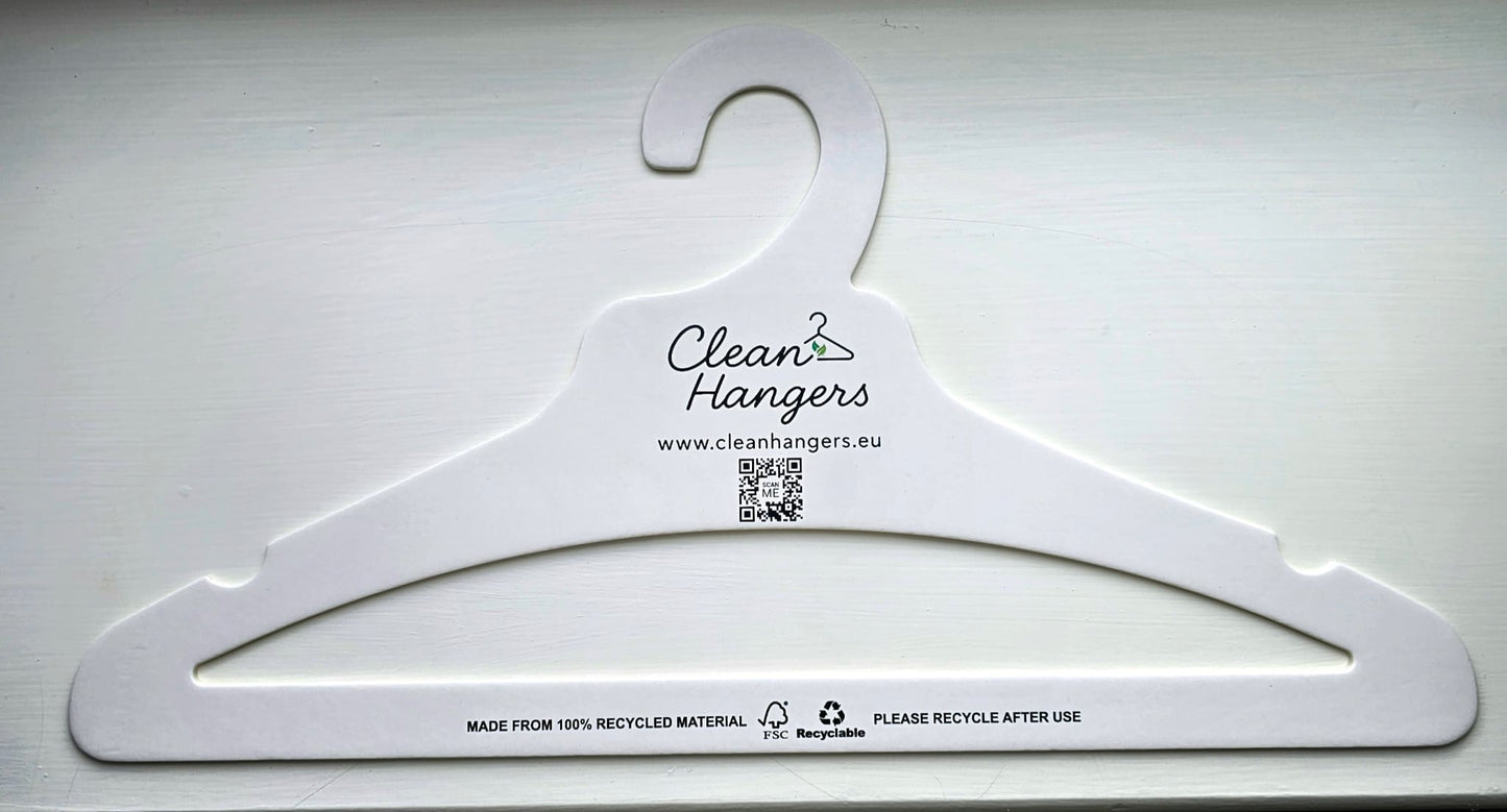 Eco-Friendly Sustainable Clothes Hangers – Adult (Pack Sizes 10, 50, 200)